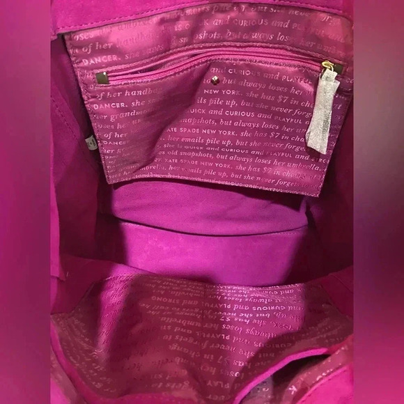 NWT Kate Spade James Algonquin Tote in raspberry - Picture 7 of 7